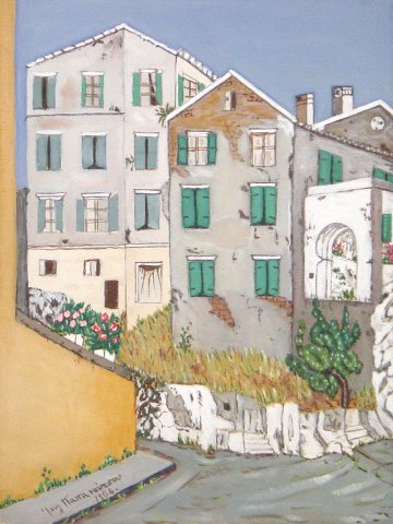 Κέρκυρα-΄΄Island of Corfu-old houses΄΄
